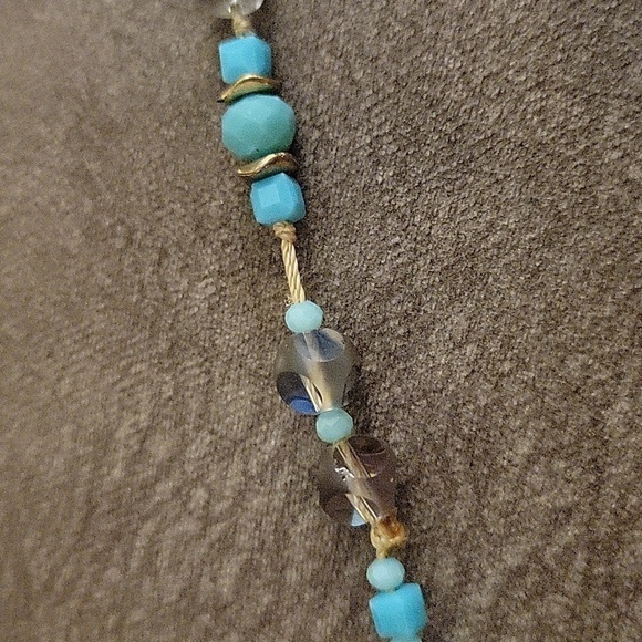 Handmade Long Vintage Czech Glass Knotted Necklace - Picture 10 of 12